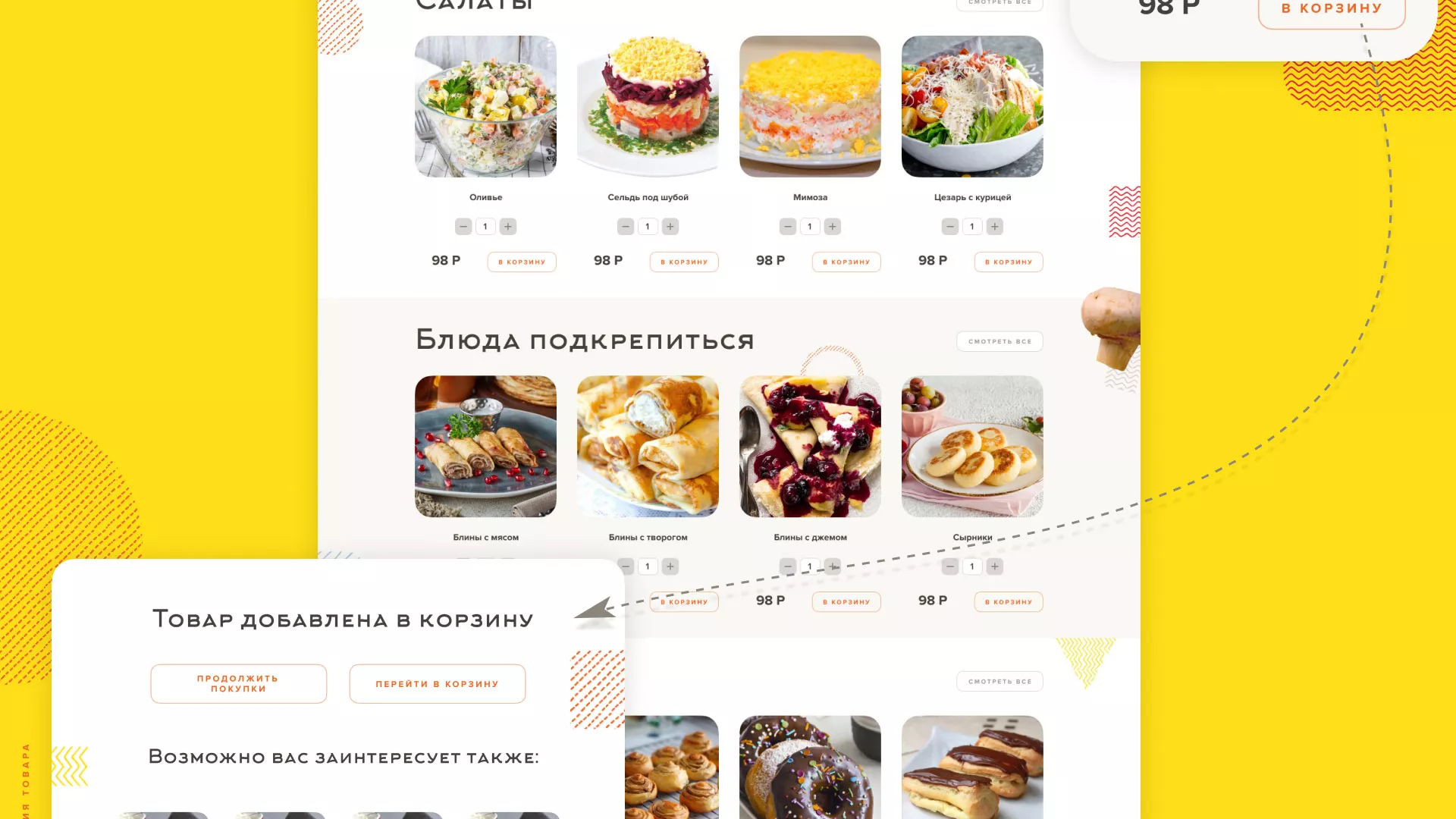 Разработка сайта кафе-столовой «Суп-Мясо-Салат» в Нягане